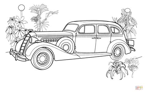 vintage car coloring page  printable coloring pages