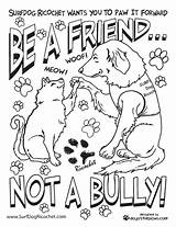 Bullying Kindness Bully Friend sketch template