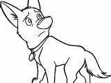 Bolt Coloring Dog Pages Sad Wecoloringpage sketch template
