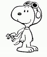 Snoopy Coloring Pages Peanuts Aviator Great Pumpkin Hat His Printable Easter Funny Child Charlie Brown Color Ace Characters Getcolorings Has sketch template