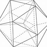 Icosahedron Vectorified sketch template