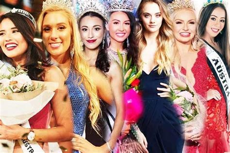 the representatives of australia to various international pageants