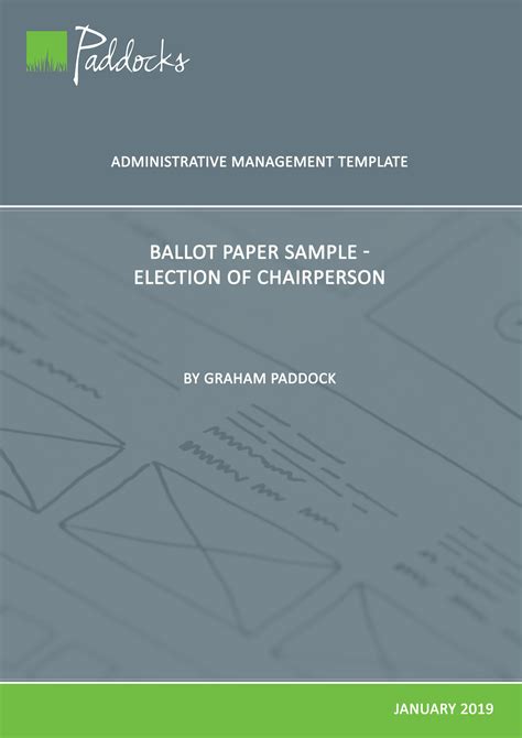 sample ballot paper  borough  independent national electoral