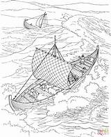 Supercoloring Ship Ozean Vikings Printables sketch template