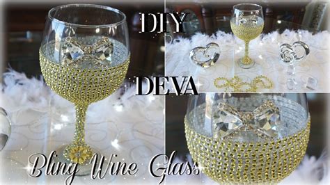 Diy Bling Wine Glass 50th Birthday Diy Bride Bridal