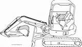 Excavator Hitachi Bobcat Wecoloringpage Entitlementtrap sketch template