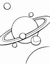 Saturn Coloring Getdrawings sketch template