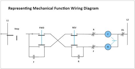 mechanical function circuit diagram edrawmax template