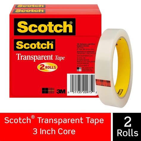 scotch brand transparent tape engineered  office  home