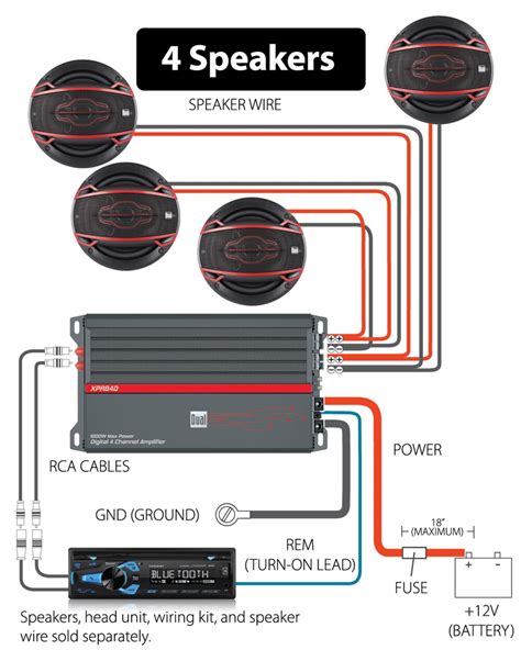 car audio amplifier wiring diagram