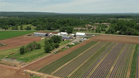 stock footage aerial video   farm  crop field   country