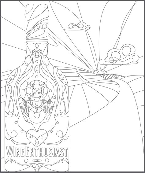 adult coloring book color   wines wine enthusiast magazine