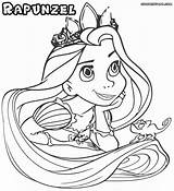 Coloring Rapunzel Pages Disney Face Print Princess Tangled Entitlementtrap sketch template