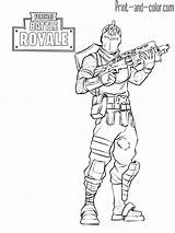 Fortnite Coloring Pages Trooper Color Ghoul Print Drawing sketch template