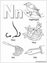 Letter Pages Coloring Alphabet sketch template