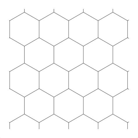printable hexagon template  printable templates
