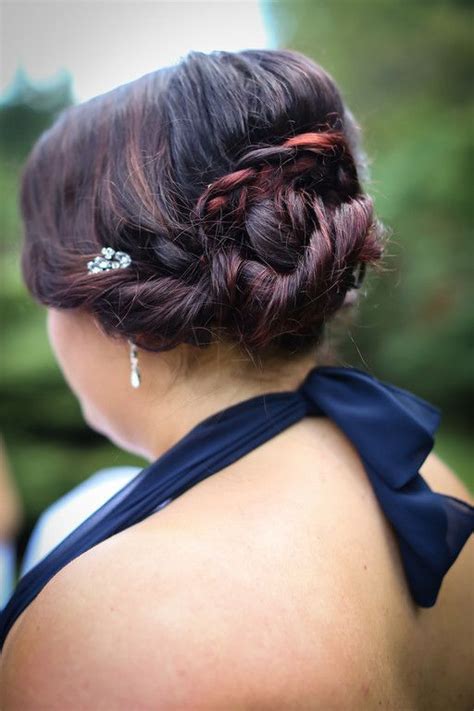 maid of honor s braided updo for a fourth of july hot