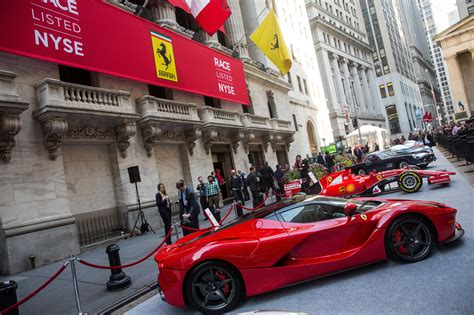 Ferrari Shares Surge In Trading Debut The New York Times