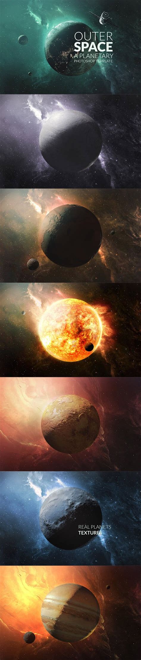 outer space planetary template psd nitrogfx  unique