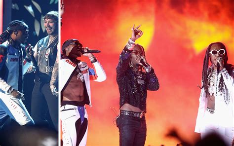 Post Malone And Migos Perform “congratulations ” “t Shirt