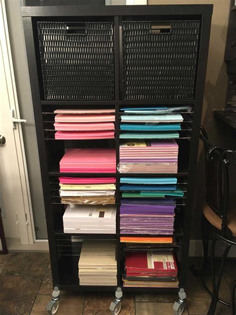 paper storage diy vertical organizer  scrapbook paper
