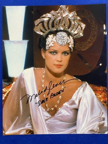 Flash Gordon Personally Signed Melody Anderson As Dale Arden 10x8 With