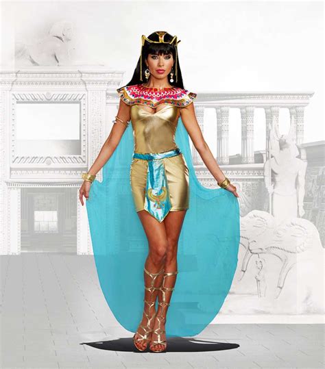 Sexy Nile River Queen Cleopatra Pharaoh Dress Egyptian Roman Costume