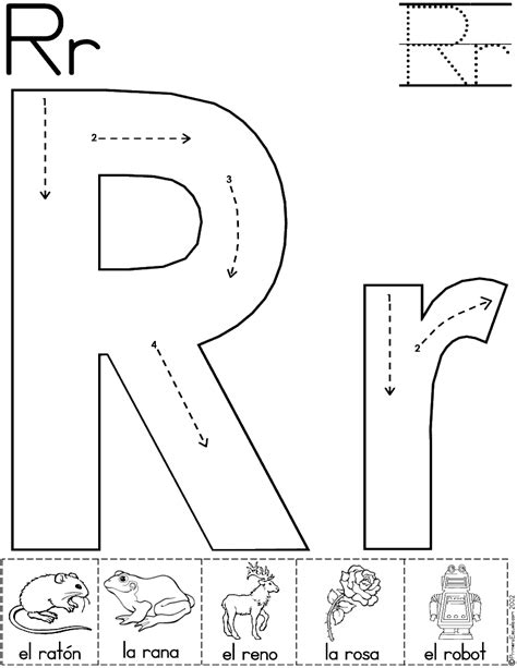 10 Dibujos Infantiles Con La Letra R