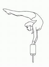 Gymnastics Gymnastik Gymnastic Ausmalbild Handstand Indiaparenting Colornimbus sketch template