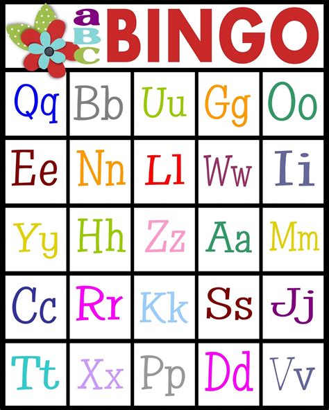 alphabet bingo sheets