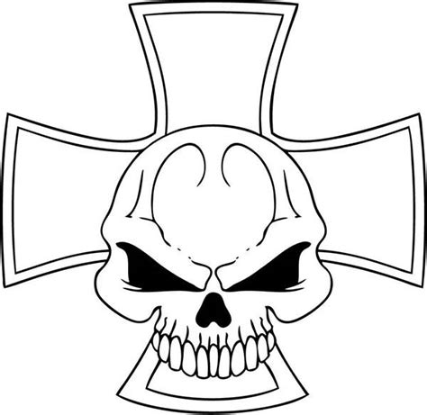 cross skull coloring page coloring sky