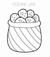 Cookie Coloring Pages sketch template
