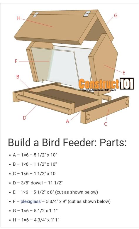 build  bird feeder  plans construct bird feeder plans