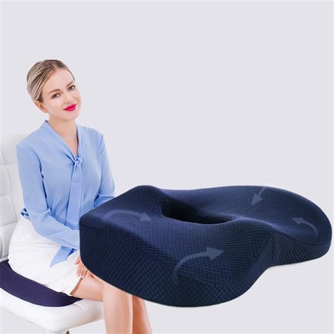 Memory Foam Seat Cushion Hip Support Orthopedic Pillow Coccyx Office