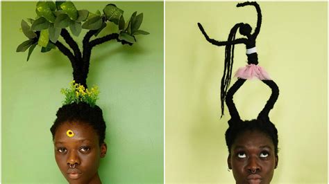 artist creates instagram sculptures   natural hair teen vogue