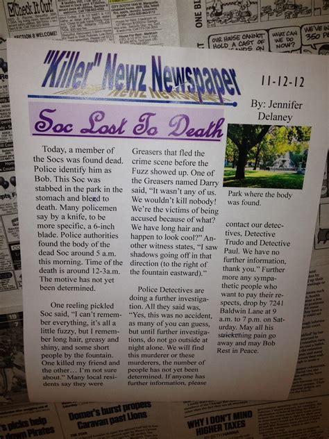 attractive middle school newspaper article ideas