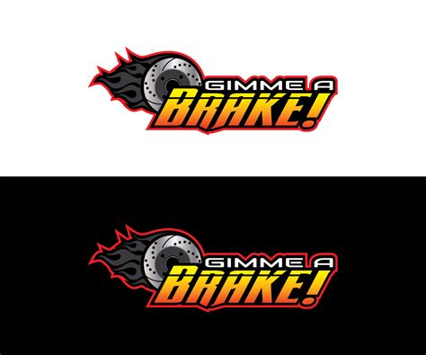 professional logo  mobile brake service  logo designs  gimme  brake