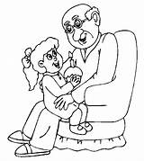 Coloring Pages Grandpa Granny Coloringpages1001 sketch template