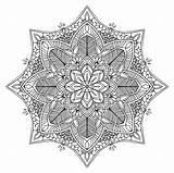 Mandala Detailed Meditative sketch template