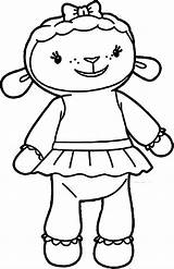 Coloring Mcstuffins Doc Sheep Lambie Wecoloringpage Pages sketch template