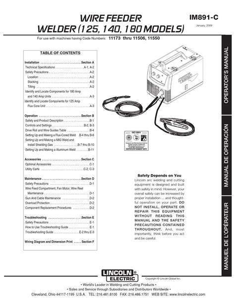 lincoln electric  operators manual   manualslib