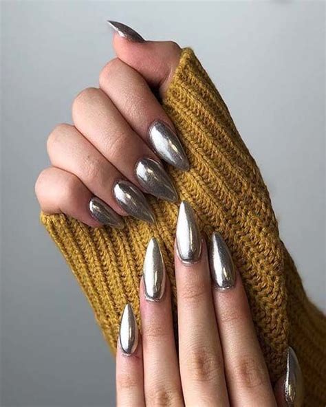 latest silver chrome nails chrome nails silver chrome nails chrome nails designs