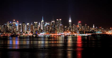 new york city night skyline 4 hour bus tour from