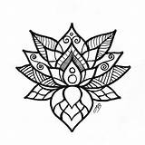Mandala Lotus Mandalas sketch template
