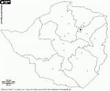 Zimbabwe Map sketch template