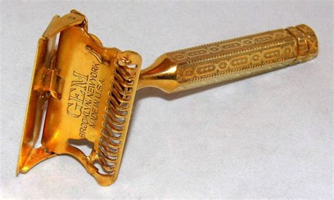 vintage gem single edge safety razor  patented frame   usa circa  safety