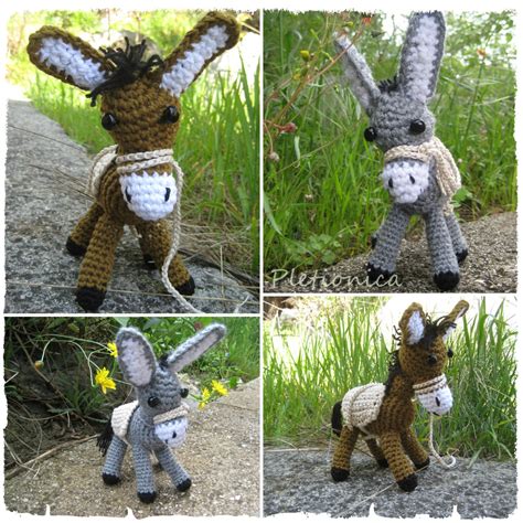 amigurumi donkey crochet pattern crochet donkey toy  etsy
