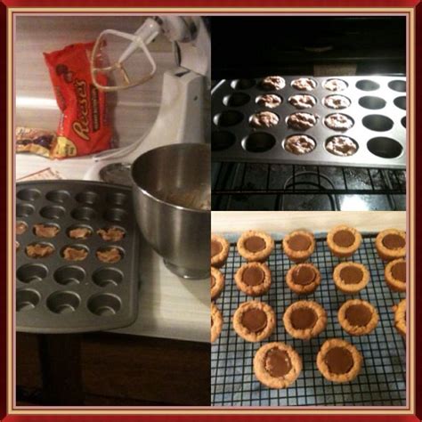 Reeces Peanut Butter Cookies I Get The Pb Cookie Mix By Betty Crocker