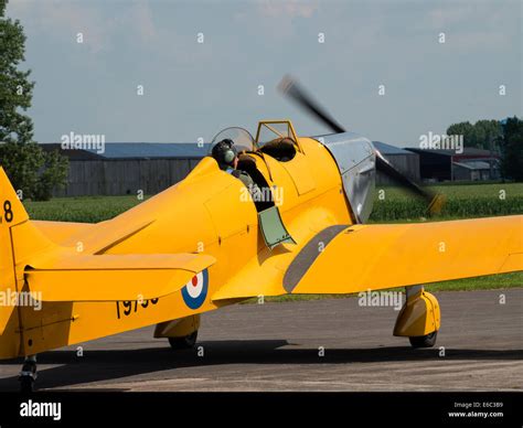 british miles magister  vintage raf training aircraft  stock photo royalty  image