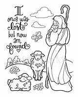 Shepherd Jesus Colouring Verse sketch template